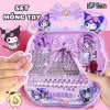 Set Sơn Móng Tay Và Dán Móng Hoạt Hình Melody Kuromi Cinnamaroll Siêu Dễ Thương An Toàn Lành Tính Cho Da Tay Bé 1