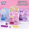 Set Sơn Móng Tay Và Dán Móng Hoạt Hình Melody Kuromi Cinnamaroll Siêu Dễ Thương An Toàn Lành Tính Cho Da Tay Bé