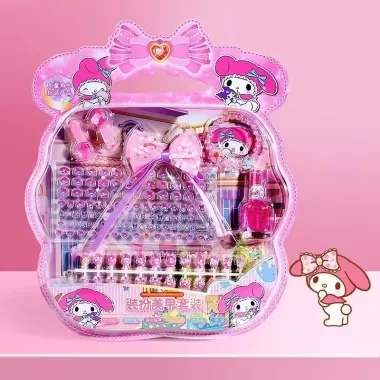 Set Sơn Móng Tay Và Dán Móng Hoạt Hình Melody Kuromi Cinnamaroll Siêu Dễ Thương An Toàn Lành Tính Cho Da Tay Bé 5