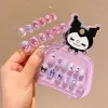 Set Sơn Móng Tay Và Dán Móng Hoạt Hình Melody Kuromi Cinnamaroll Siêu Dễ Thương An Toàn Lành Tính Cho Da Tay Bé 10