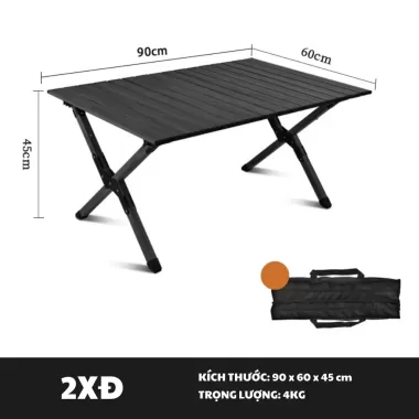(Size lớn)Bàn dã ngoại xếp gọn picnic du lịch gấp gọn bằng hợp kim nhôm nhẹ, gấp gọn, chắc chắn, độ bền cao.