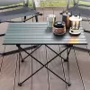 (Size lớn)Bàn dã ngoại xếp gọn picnic du lịch gấp gọn bằng hợp kim nhôm nhẹ, gấp gọn, chắc chắn, độ bền cao. 5