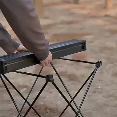 (Size lớn)Bàn dã ngoại xếp gọn picnic du lịch gấp gọn bằng hợp kim nhôm nhẹ, gấp gọn, chắc chắn, độ bền cao.