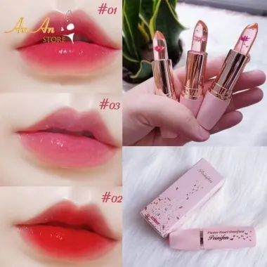 Son môi thạch hoa lâu trôi không thấm nước màu ma thuật Son môi trang điểm thay đổi môi J4y0 3 Son môi thạch hoa lâu trôi không thấm nước màu ma thuật Son môi trang điểm thay đổi môi J4y0 3