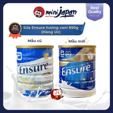 Sữa bột ensure abbott vanilla 850g nội địa Úc hương vani giàu dinh dưỡng hộp 850g - quà tặng mẹ 7