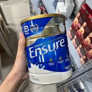 Sữa bột ensure abbott vanilla 850g nội địa Úc hương vani giàu dinh dưỡng hộp 850g - quà tặng mẹ 8