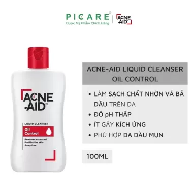 Sữa Rửa Mặt ACNE - AID LIQUID CLEANSER Cho Da Dầu Mụn, Da Nhạy Cảm Sạch Da, Sạch Trứng Cá - 100ml