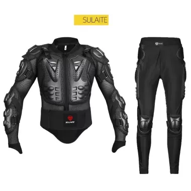 Sulaite - Áo khoác bảo vệ xe máy Áo khoác giáp toàn thân và quần bảo vệ xe máy 5