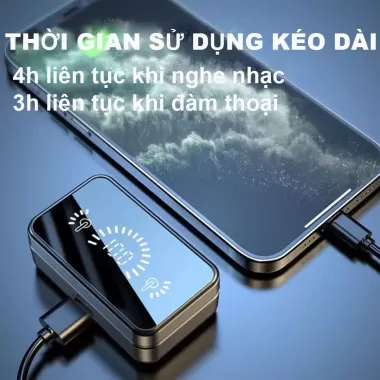 Tai nghe bluetooth không dây S20 cảm ứng, bass cực hay, siêu nhỏ gọn, pin 6H - AUDIO365 5