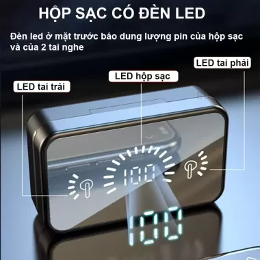 Tai nghe bluetooth không dây S20 cảm ứng, bass cực hay, siêu nhỏ gọn, pin 6H - AUDIO365 10
