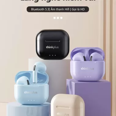 Tai Nghe Bluetooth Lenovo LP40 Plus có chất lượng âm thanh tốt và tích hợp micro Bluetooth 5.3 7
