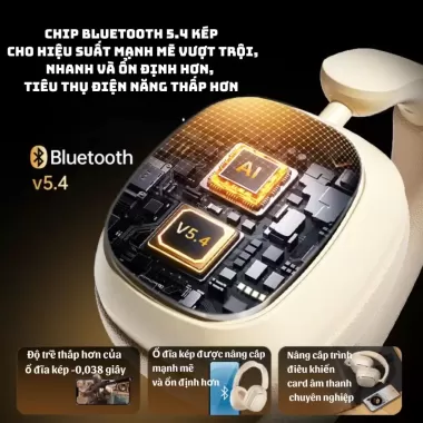 Tai nghe chụp tai - Headphone Bluetooth TD66 Pro – Pin 100H Siêu Trâu • Bass Mạnh • Chống Ồn ANC • Gấp Gọn • BH 12T 5 Tai nghe chụp tai - Headphone Bluetooth TD66 Pro – Pin 100H Siêu Trâu • Bass Mạnh • Chống Ồn ANC • Gấp Gọn • BH 12T 5