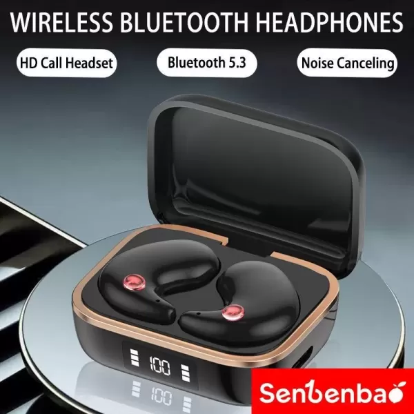 Hình ảnh sản phẩm Tai Nghe Không Dây Ngủ Bluetooth X55, Tai Nghe  X55 Pro Mẫu Mới Mỏng Nhẹ Nằm Ngủ, Micro Tích Hợp Nhiều Màu