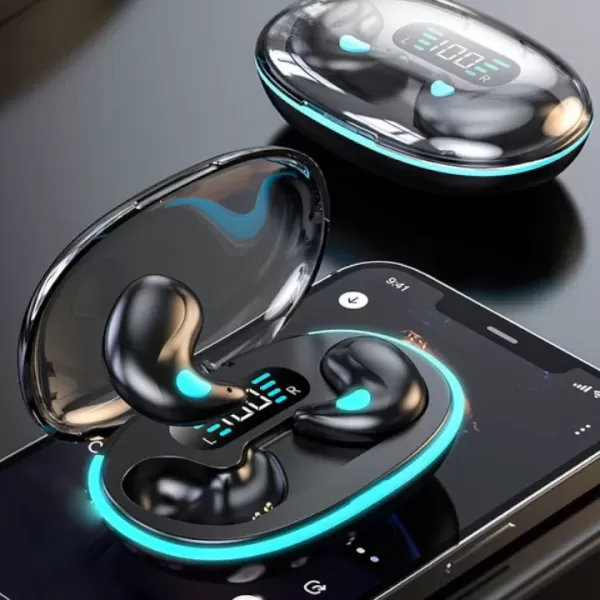 Hình ảnh sản phẩm Tai Nghe Không Dây Ngủ Bluetooth X55, Tai Nghe  X55 Pro Mẫu Mới Mỏng Nhẹ Nằm Ngủ, Micro Tích Hợp Nhiều Màu