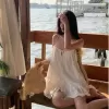 [TẶNG QUẦN/ SẴN] VÁY HAI DÂY BUỘC NƠ THÊU HOA SANG CHẢNH ĐI CHƠI ĐI BIỂN SIÊU XINH 1
