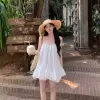 [TẶNG QUẦN/ SẴN] VÁY HAI DÂY BUỘC NƠ THÊU HOA SANG CHẢNH ĐI CHƠI ĐI BIỂN SIÊU XINH