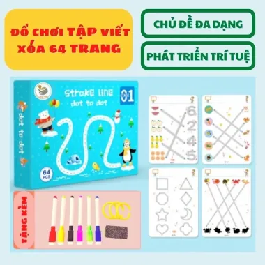 Tập Tô Vẽ Thông Minh Xoá Được - Học Liệu Montessori Cho Bé 2-5 Tuổi - Giảm 36.000đ còn 139.000đ 3 Tập Tô Vẽ Thông Minh Xoá Được - Học Liệu Montessori Cho Bé 2-5 Tuổi - Giảm 36.000đ còn 139.000đ 3