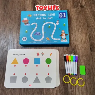Tập Tô Vẽ Thông Minh Xoá Được - Học Liệu Montessori Cho Bé 2-5 Tuổi - Giảm 36.000đ còn 139.000đ