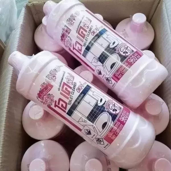 Hướng dẫn sử dụng Tẩy Bồn Cầu Okia Thái Lan 960ml đúng cách để làm sạch sâu