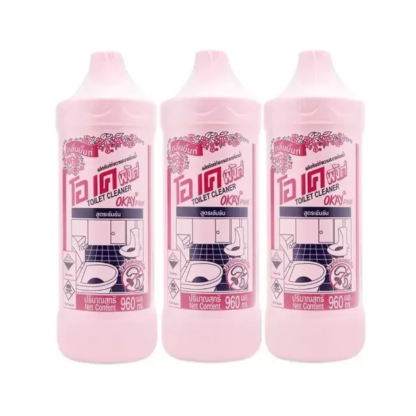 Hình ảnh sản phẩm Tẩy Bồn Cầu Okia Thái Lan 960ml Hàng Cực Mạnh Siêu Sạch Đánh Bật Mọi Vết Bẩn