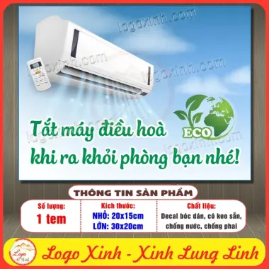 Tem Decal Dán Phòng Điều Hòa Ra Vào Nhớ Đóng Cửa, Sử Dụng Cho Quầy Quán Nhà Hàng, Tem Chống Nước Có Keo Dán Sẵn 5 Tem Decal Dán Phòng Điều Hòa Ra Vào Nhớ Đóng Cửa, Sử Dụng Cho Quầy Quán Nhà Hàng, Tem Chống Nước Có Keo Dán Sẵn 5