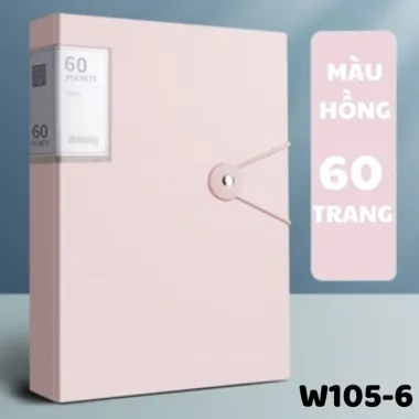 Tệp Đựng Tài Liệu Nhiều Ngăn 40-60 Lá Khổ A4 Bìa Nhựa PP Cao Cấp Đựng Giấy Hồ Sơ Học Sinh VP 1