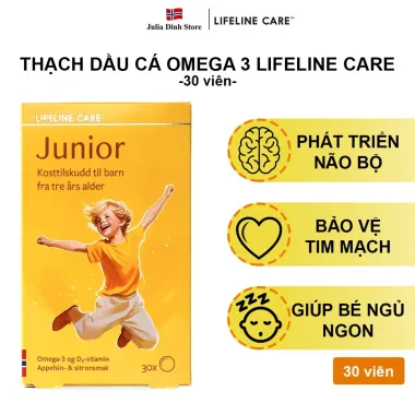 Thạch dẻo Omega3 cho bé 3 tuổi Lifeline Care Junior tăng cường miễn dịch chỉ 389k 1 Thạch dẻo Omega3 cho bé 3 tuổi Lifeline Care Junior tăng cường miễn dịch chỉ 389k 1