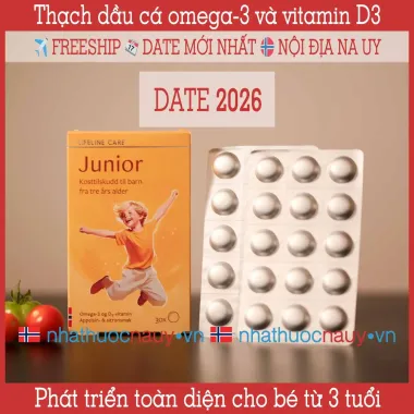Thạch dẻo Omega3 cho bé 3 tuổi Lifeline Care Junior tăng cường miễn dịch chỉ 389k 3 Thạch dẻo Omega3 cho bé 3 tuổi Lifeline Care Junior tăng cường miễn dịch chỉ 389k 3