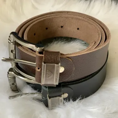 Thắt Lưng Nam Da Bò Nguyên Miếng Cắt Mép - Độ Bền 10 Năm Tặng Đục Lỗ Chỉ 143k