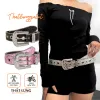 Thắt lưng nữ hai mặt Thắt lưng thời trang Set Hộp quà tặng Chiều rộng 3.0cm 3