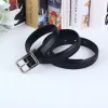 Thắt lưng Unisex Da PU Broobelt Đen Bản 2.3cm Lỗ Bấm - Dây Nịt Nam Nữ Giá Rẻ 90k 4