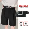 Thắt lưng Unisex Da PU Màu Đen Đơn Giản Nam Nữ Giá Rẻ 65k Thay Vì 83k Bản 2.8cm Broobelt 3