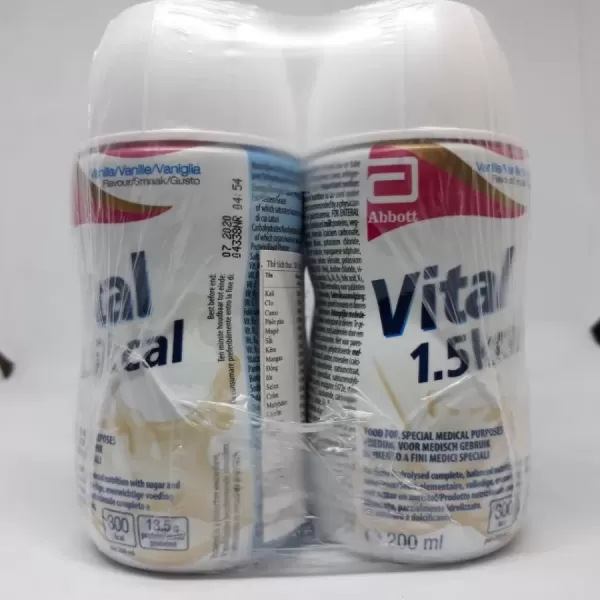 Thùng 30 chai Sữa Vital 1.5kcal hương vani: thành phần dinh dưỡng và phù hợp cho người có hệ tiêu hóa nhạy cảm