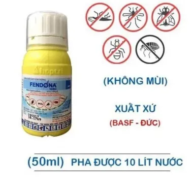 Thuốc diệt côn trùng Fendona 10SC 50ml - Gián, Ruồi, Muỗi, Kiến bay sạch 1 Thuốc diệt côn trùng Fendona 10SC 50ml - Gián, Ruồi, Muỗi, Kiến bay sạch 1