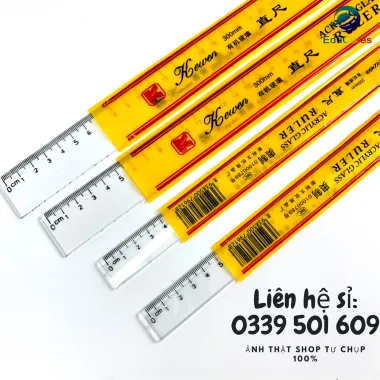 Thước kẻ Deli trong suốt học sinh giá rẻ chỉ 7000đ - Thước kẻ nhựa dễ nhìn chính hãng