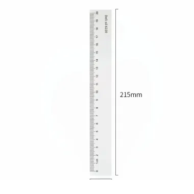 Thước kẻ Deli trong suốt học sinh giá rẻ chỉ 7000đ - Thước kẻ nhựa dễ nhìn chính hãng