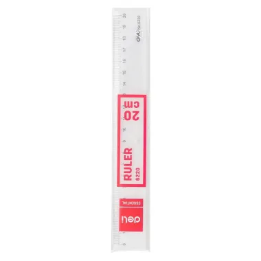 Thước kẻ Deli trong suốt học sinh giá rẻ chỉ 7000đ - Thước kẻ nhựa dễ nhìn chính hãng