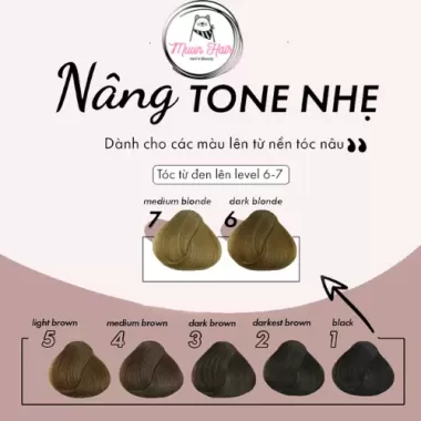 Thuốc Nhuộm Tóc Màu Nâu Vàng Cát [Tặng Kèm Oxy + Chụp Tóc + Găng Tay] 3