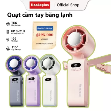 Tiankeplus Quạt Để Bàn &amp; Xe Đẩy Em Bé 4-in-1 – Gió Mạnh, Cực Êm – Xoay 360° – Pin Lớn – Chân Bạch Tuộc Linh Hoạt quạt để 6