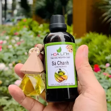 Tinh dầu SẢ CHANH,QUẾ, BẠC HÀ .... nguyên chất thơm phòng, thư giãn : 50ml-100ml (Tặng vỏ lọ treo xe) 1