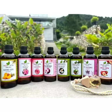 Tinh dầu SẢ CHANH,QUẾ, BẠC HÀ .... nguyên chất thơm phòng, thư giãn : 50ml-100ml (Tặng vỏ lọ treo xe) 3