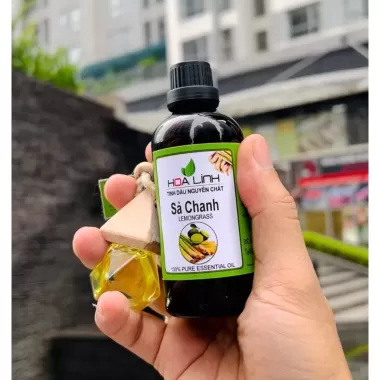 Tinh dầu SẢ CHANH,QUẾ, BẠC HÀ .... nguyên chất thơm phòng, thư giãn : 50ml-100ml (Tặng vỏ lọ treo xe) 4