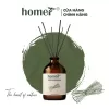 Tinh dầu thơm phòng Sả chanh khuếch tán dạng que gỗ thiên nhiên HOMER dung tích 100ml/250ml - Thơm suốt 600 giờ, khử mùi 1
