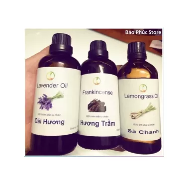 Tinh dầu xông sả chanh, quế, hoa hồng, oải hương, bạc hà chai 100ml sử dụng cho máy xông spa 1