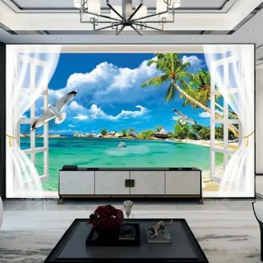 Tranh Sơn Moonlit Feline 40x50cm Dán Tường Phòng Khách Nội Thất Giá Sốc Chỉ 99000đ 3
