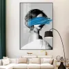 Tranh Sơn Moonlit Feline 40x50cm Dán Tường Phòng Khách Nội Thất Giá Sốc Chỉ 99000đ 5