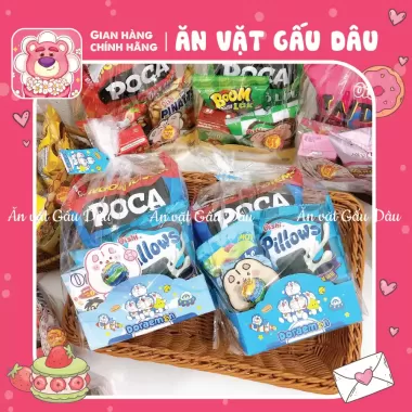 Túi Bánh Kẹo Màu Xanh Dương / Thế Giới Đồ Ăn Vặt Màu Xanh, , Concept Trang Trí Giỏ Quà Bánh Kẹo 6