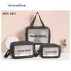 Túi Du Lịch Giấy Chống Thấm Nước Giá Rẻ - Túi Vệ Sinh Mỹ Phẩm Khóa Kéo Tối Giản 98k 4