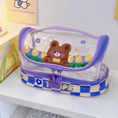 Túi Đựng Bút Mỹ Phẩm Trong Suốt Size Lớn SH130 - Giá Chỉ 120k! 3 Túi Đựng Bút Mỹ Phẩm Trong Suốt Size Lớn SH130 - Giá Chỉ 120k! 3