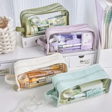 Túi Đựng Bút Mỹ Phẩm Trong Suốt Size Lớn SH130 - Giá Chỉ 120k! 6 Túi Đựng Bút Mỹ Phẩm Trong Suốt Size Lớn SH130 - Giá Chỉ 120k! 6